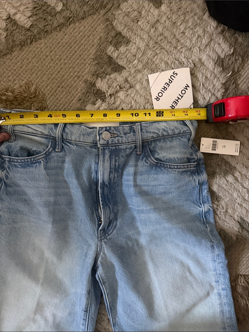 NWT! MOTHER The Hustler roller high rise ankle jeans - Picture 13 of 14